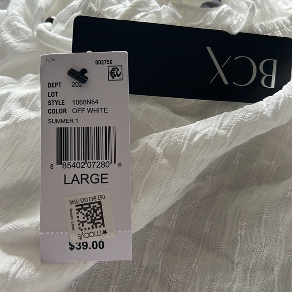 Boho BCX White Blouse Large - Picture 5 of 5